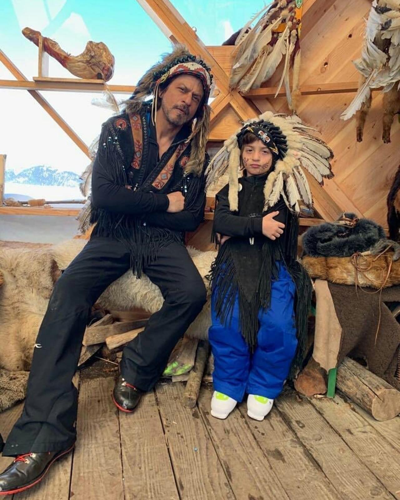 SRK and AbRam play dress up and are in Pirate mode